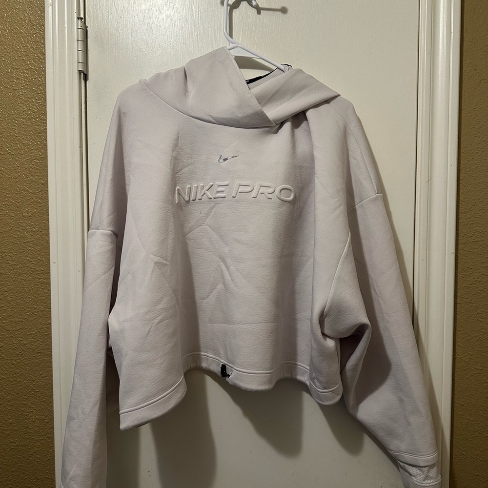 Nike Pro Women's Off-White Hoodie
